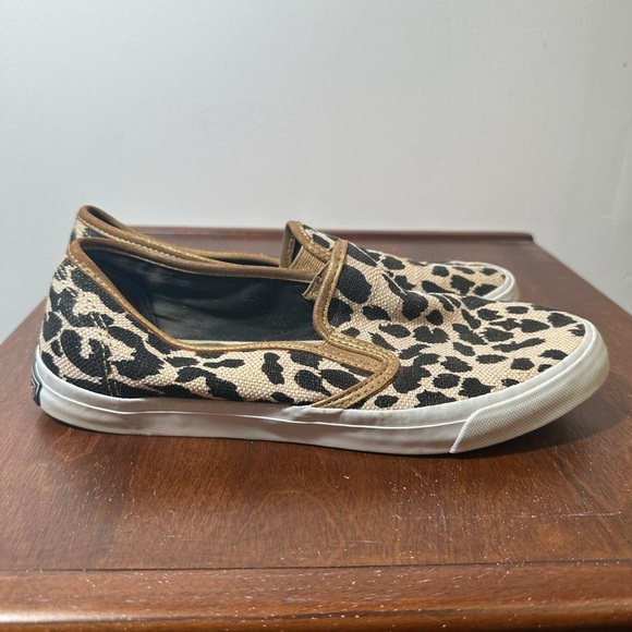 Sperry Leopard Print Slip-On Shoes - Picture 4 of 9
